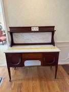 Antique Victorian Marble Top Sideboard