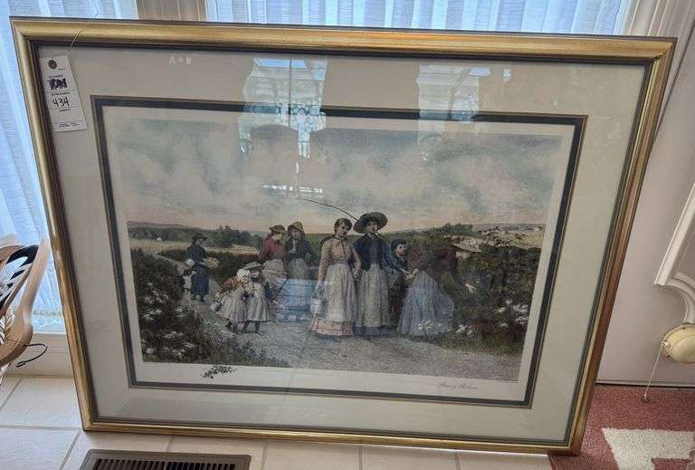 Berry pickers print