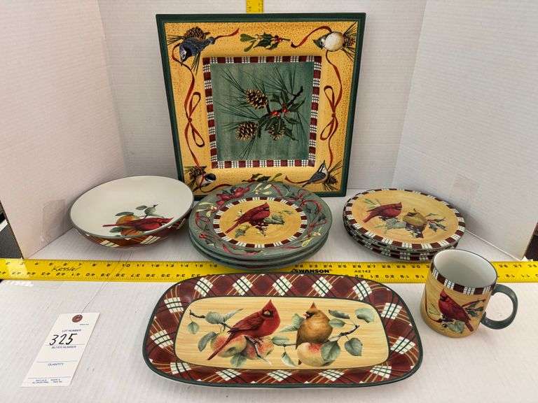 Lenox winter greetings dishes