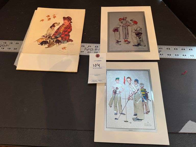 3 Norman Rockwell prints