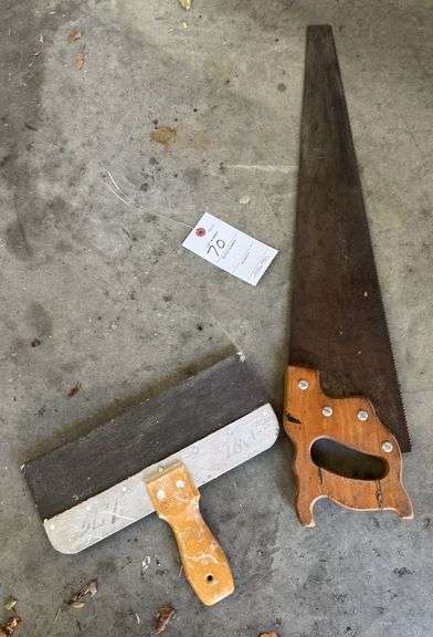 Hand saw, scraper
