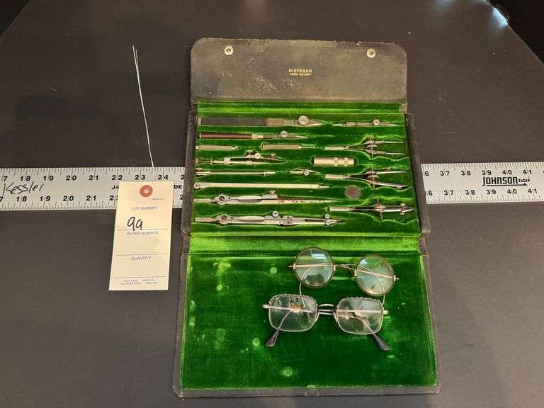 Dietzgen precision drawing set