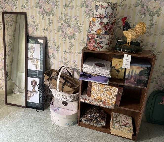 Shelf, decor, mirror