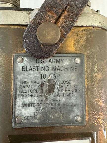 US Army blasting machine