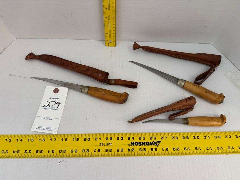 3 filet knives