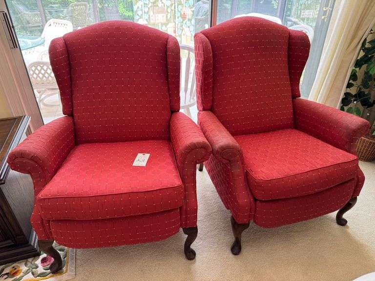 2 Bradington Young reclining arm chairs