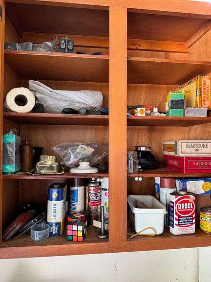 Top cabinet clean out