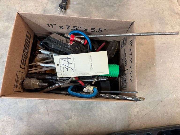 Screw drivers, drill bits, misc