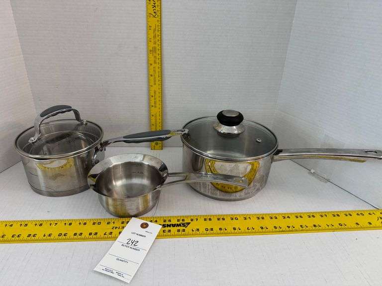 Mixing bowls and pots