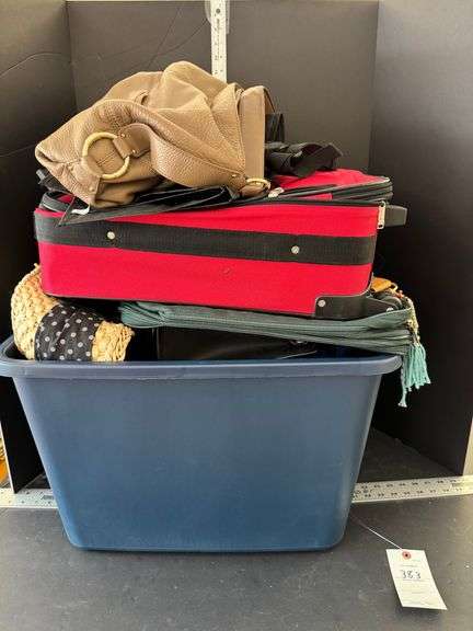 Suitcases, purses