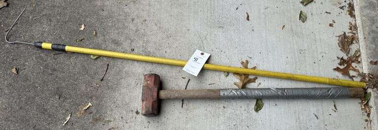 Sledge hammer and hook