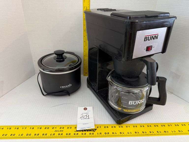 BUNN coffee maker and crock-pot