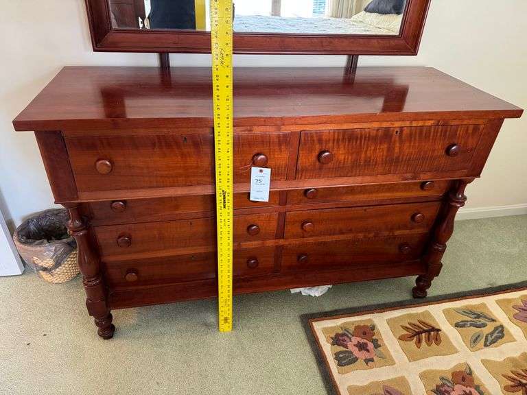 Cherry dresser with mirror