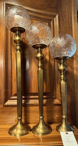 3 candle holders