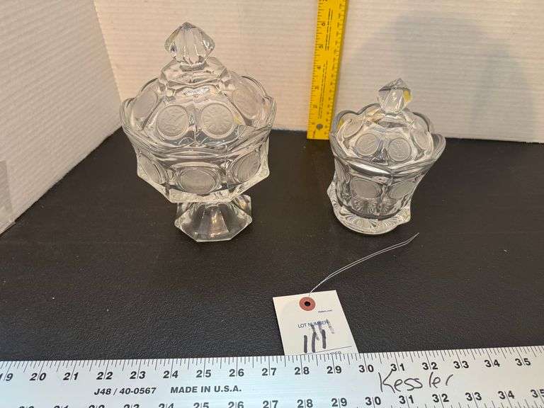 2 pc coin glass