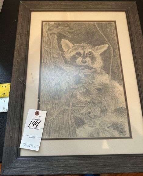 Raccoon print