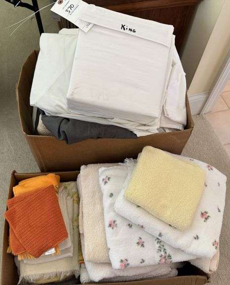 Sheets, towels, misc