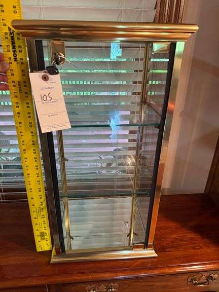 Glass display cabinet