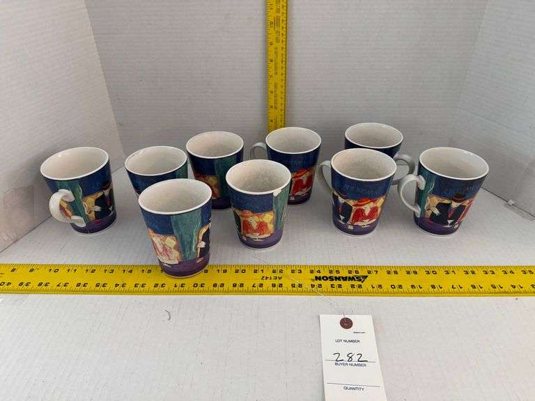 9 coffee cups