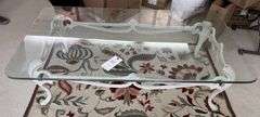 Glass top coffee table