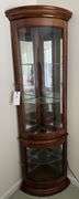 Corner curio cabinet