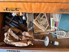 Bottom cabinet clean out and all that is on it