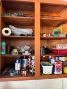 Top cabinet clean out