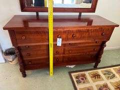 Cherry dresser with mirror