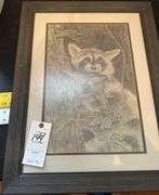 Raccoon print