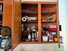 Top cabinet clean out