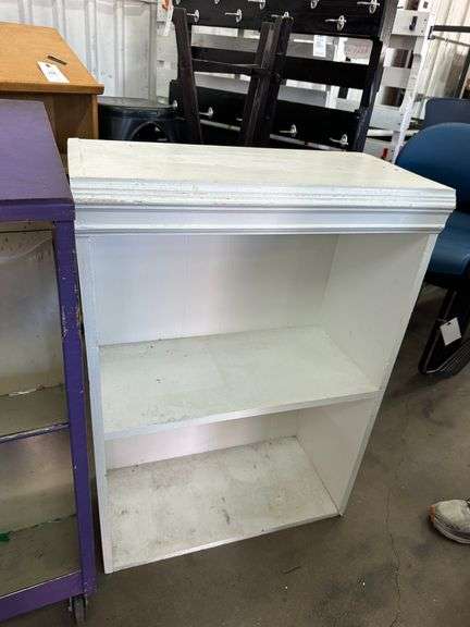 Metal Podeum, Metal Cabinet, Wood Shelf