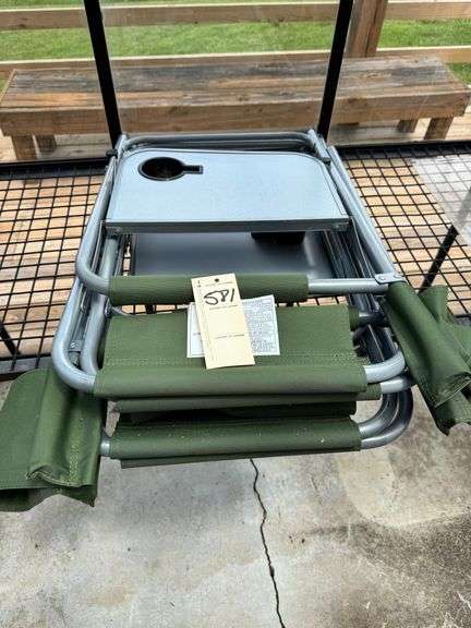 Two lawn chairs