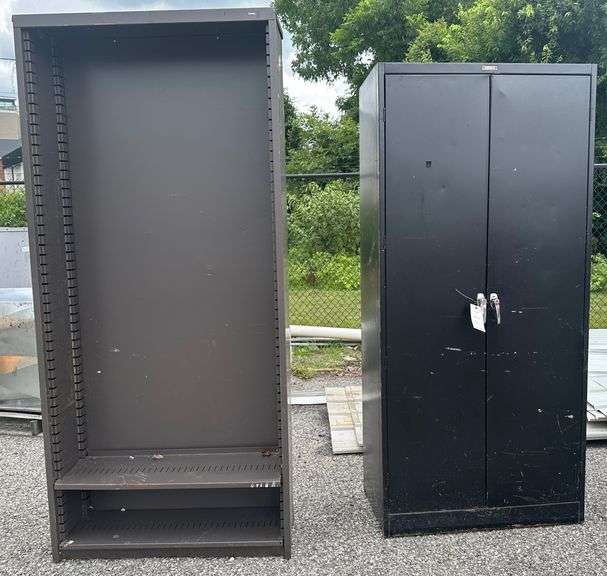 2 metal cabinets