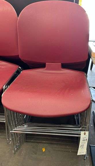 10 Hon Maroon Chairs