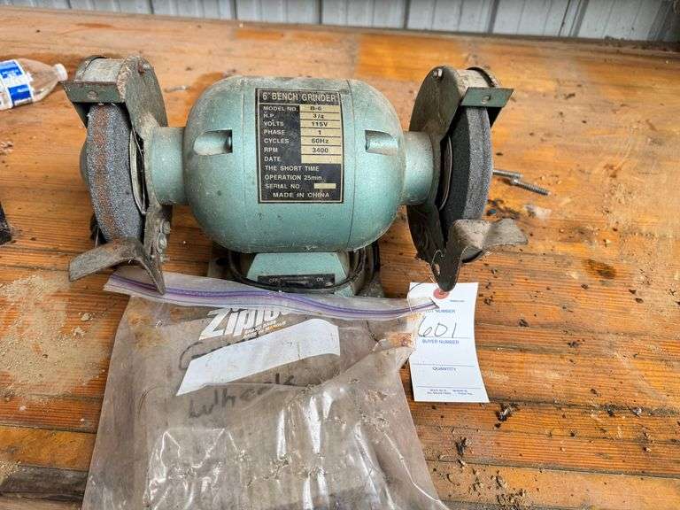 6” bench grinder
