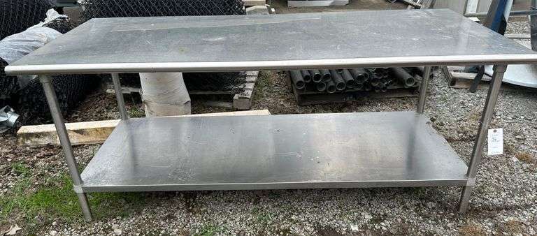 7'x3' serving table