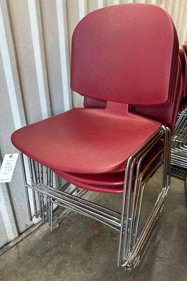 25 Maroon Chairs