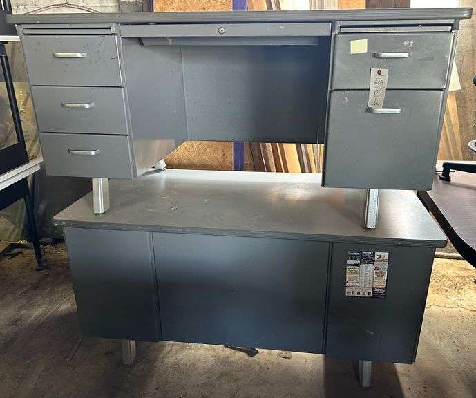 2 Metal Desks