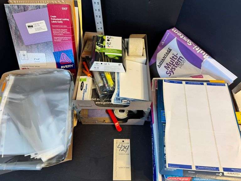 Paper, sheet protectors, misc