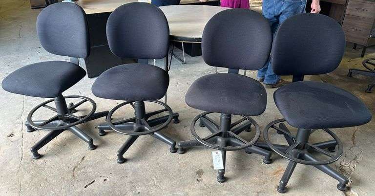 4 Swivel Desk Chairs
