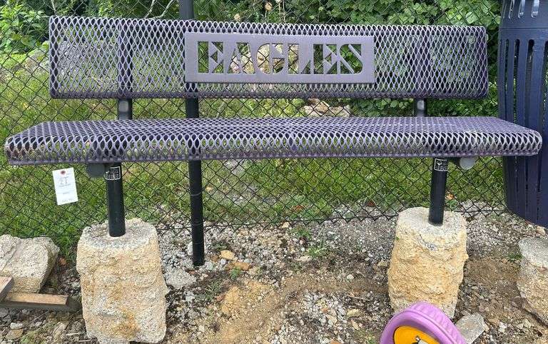 Purple bench