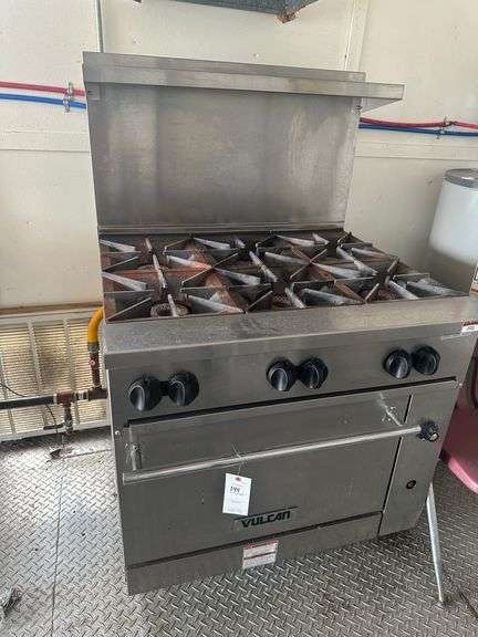 Vulcan 6 burner gas stove/oven