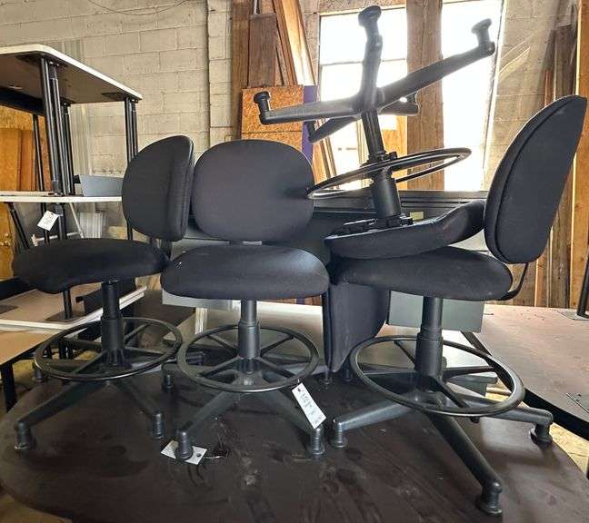 4 Swivel Desk Chairs