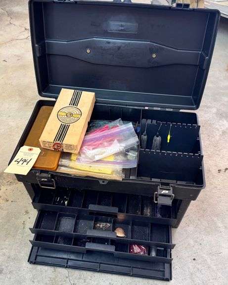 Tackle box and all in it