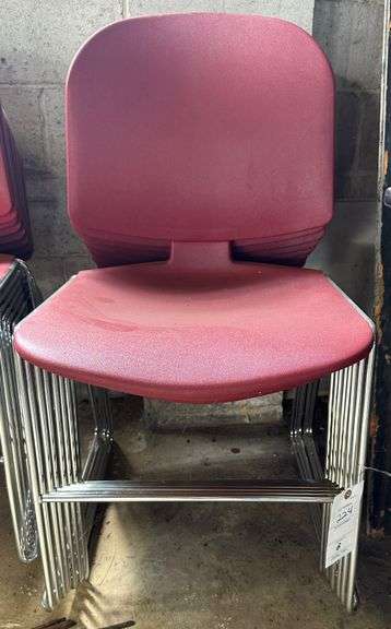 8 Maroon Chairs
