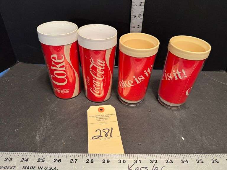 4 coke cups