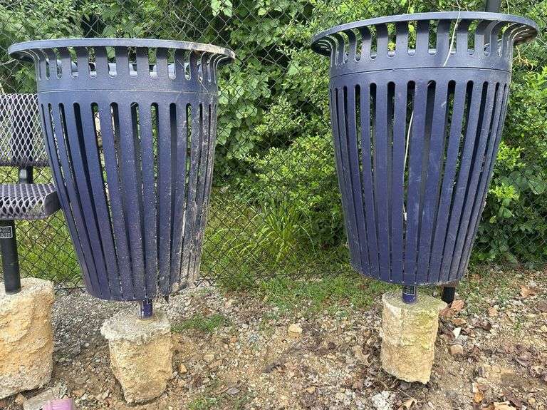 trash cans