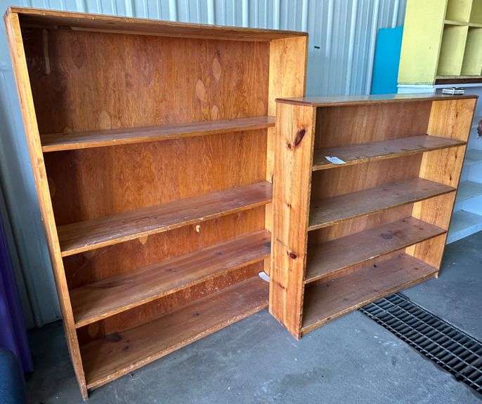 2 Wooden Bookshelves
