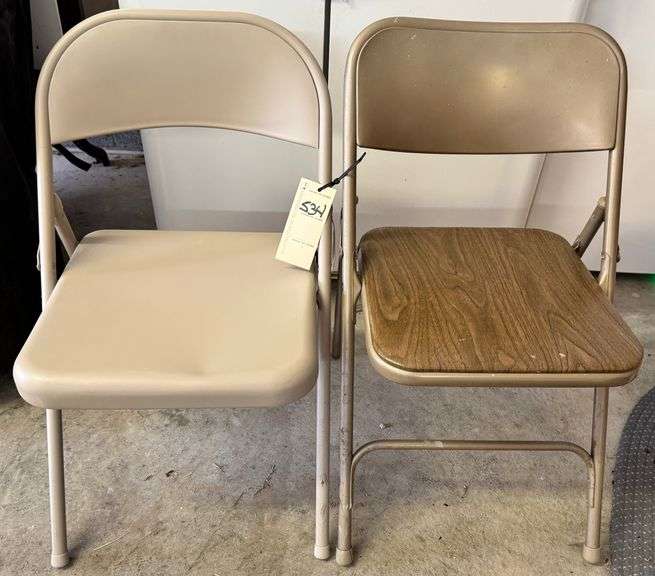 Two folding chairs