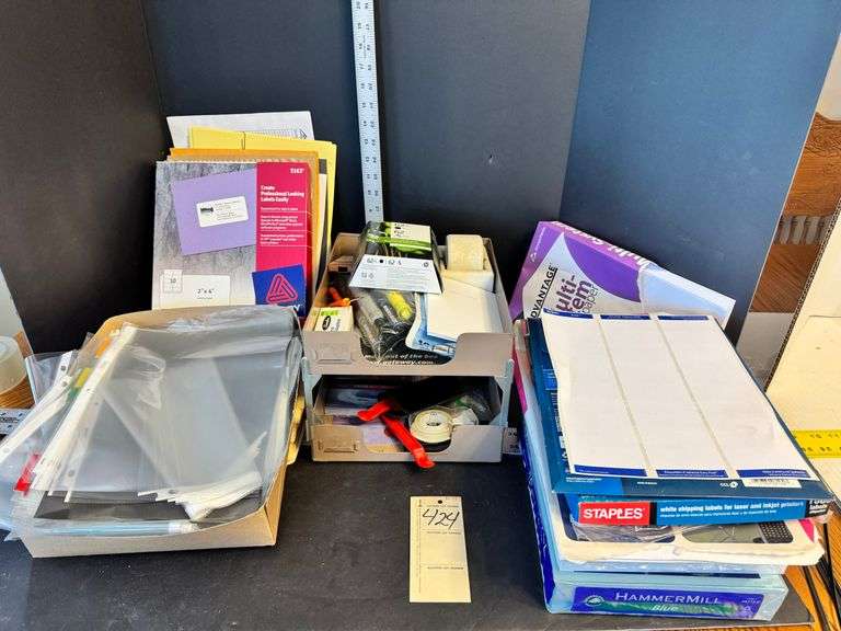 Paper, sheet protectors, misc